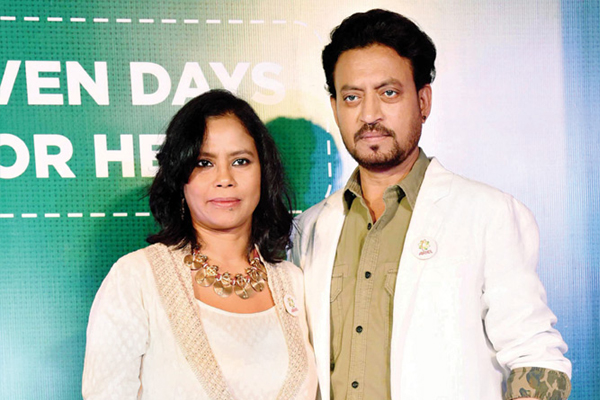 irfan khan and his wife