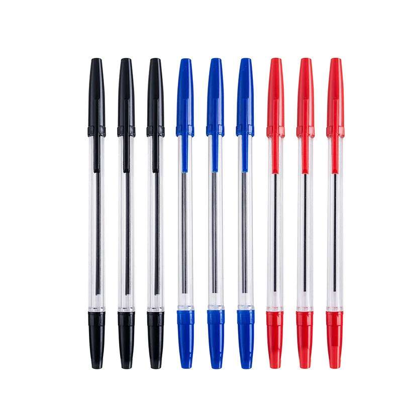 1682938698 50pcs lot simple ballpoint pen red blue black ink oil pen 0 7mm atom pens for.jpg q90.jpg