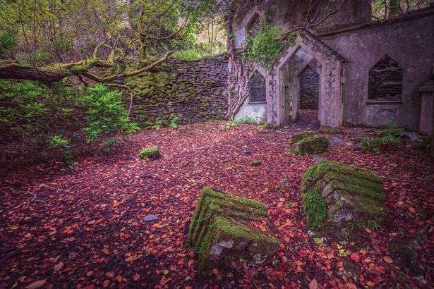 1685511832 0 talysarn hall reclaimed by nature abandoned building at dorothea quarry snowdonia wales
