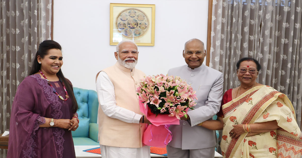 PM Modi ने पूर्व राष्ट्रपति, आडवाणी और मनोहर जोशी से की मुलाकात
