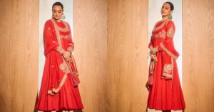 Sonakshi Sinha Photos: अनंत-राधिका को बधाई देने लाल अनारकली पहन पहुंची सोनाक्षी, देखें एक्ट्रेस की तस्वीरें